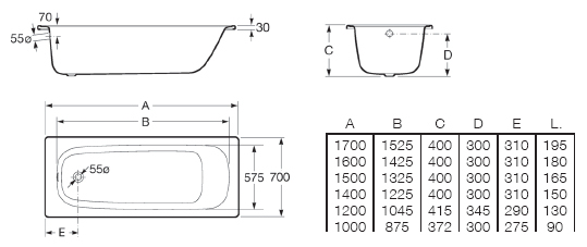 160x70